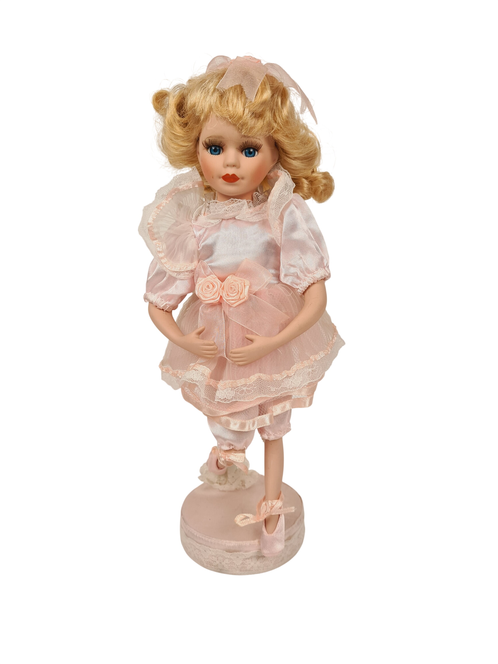 Acheter Poupée - Poupée en porcelaine ballerine tutu rose avec son socle - 33 cm Bon état - 10,00 € Poupée - Poupée en porcelaine ballerine tutu rose avec son socle - 33 cm Bon état - reconditionné disponible sur Label Emmaüs